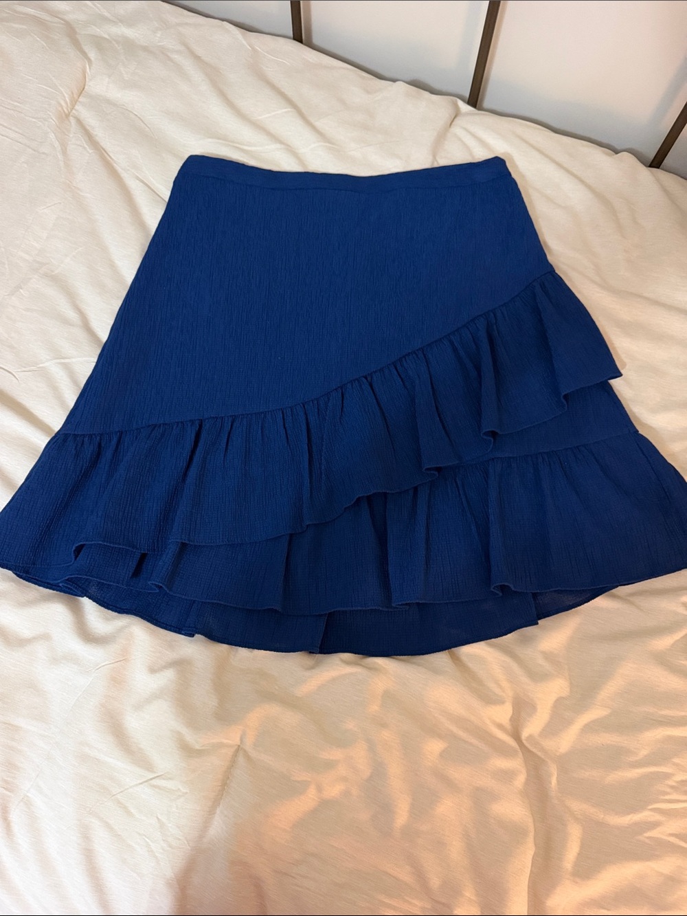 Banana Republic Cobalt Blue Ruffle Skirt